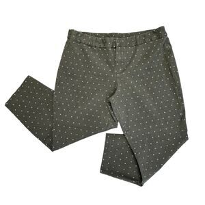 Dip Green/White Plus Capri Dress Pant WMNS Size 18 Regular Fit High Rise Casual